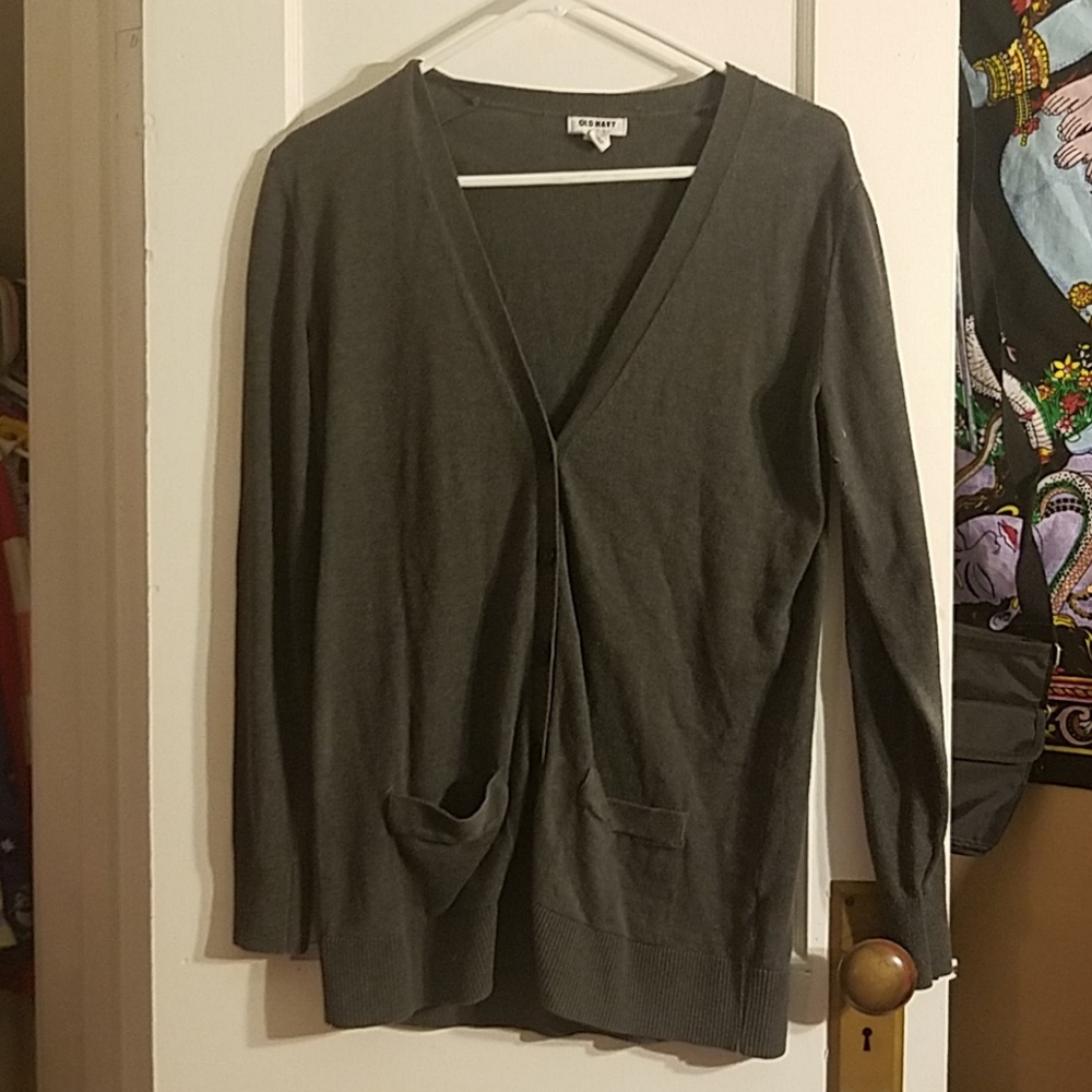 Grey cardigan